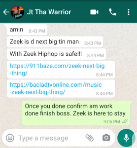 JT Warrior who recently confirmed his relationship status with Beatrice explains how hip hop is safe with rapper Zeek 