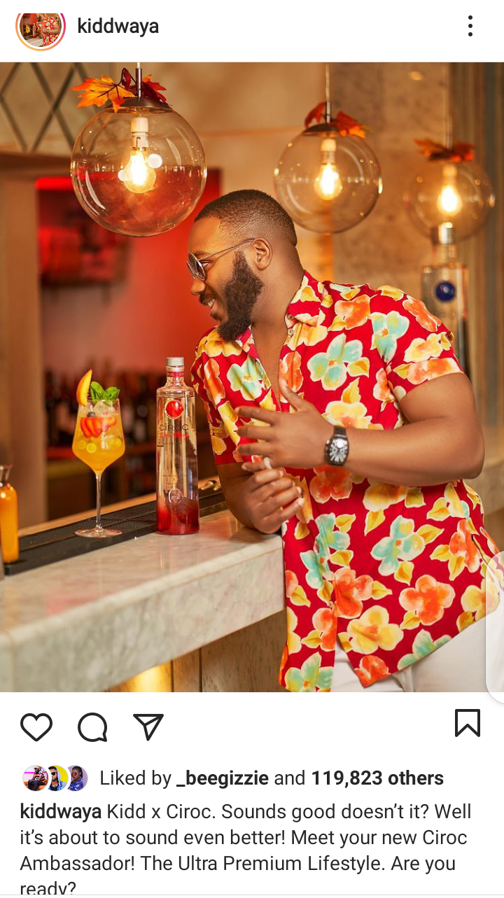 Kidd Waya bags new endorsement deal with Ciroc which is a brand to reckon with