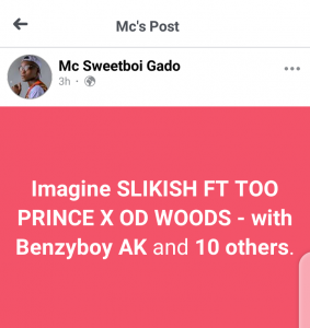 Mc Gado Call on Slikish featuring Too Prince and Od Woods