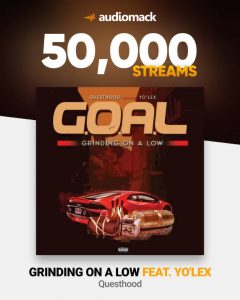 Questhood sets a milestone as he surpasses 50000 streams 4 days after song release