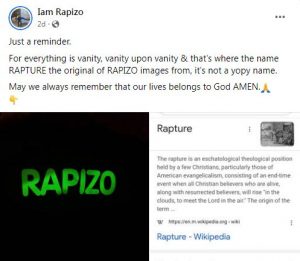 Rapizo gives the full meaning of his name