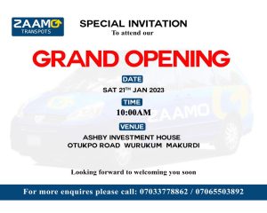 Zaamo Transport sets to take over the transportation system with a launch in Makurdi