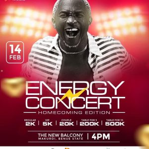 Big Smart set to host “The energy concert“ featuring Goya Menor, Terry G, Berri Tiga, Lade, Od Woods, Nedu, Nicodemus Comedian, Slikish, Geoffrey, Jumabee, Mark Owi, Magnito, Mr 2Kay, Jayn Phoenix, President EMS, Hypeman Sweetboi Gado, Dj Ideal, Dj Tony and so many others