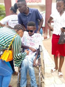 Physically challenged student Rotr David Tuhwa graduated from Benue State university